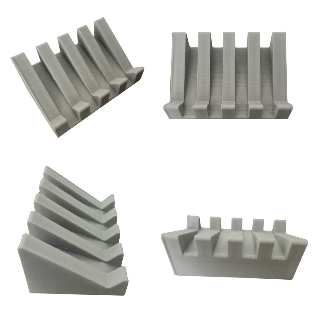 Saboneteira Inclinada para Pia com 5 Estrias - Minimalista, Elegante e Moderno para Banheiro