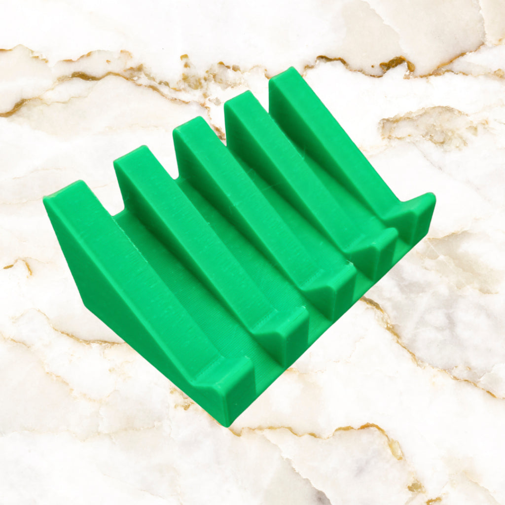 Saboneteira Inclinada para Pia com 5 Estrias - Minimalista, Elegante e Moderno para Banheiro